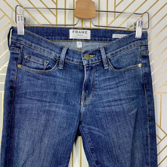 FRAME Denim Le Skinny de Jeanne in Seville‎ Wash Blue Size US 26 - Picture 8 of 12